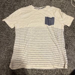 Rustic Blue, tshirt, size XL White and blue